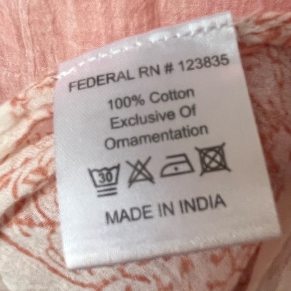 Just Bee sheer silver metallic embroidered medallion swim beach coverup one size - Picture 6 of 10